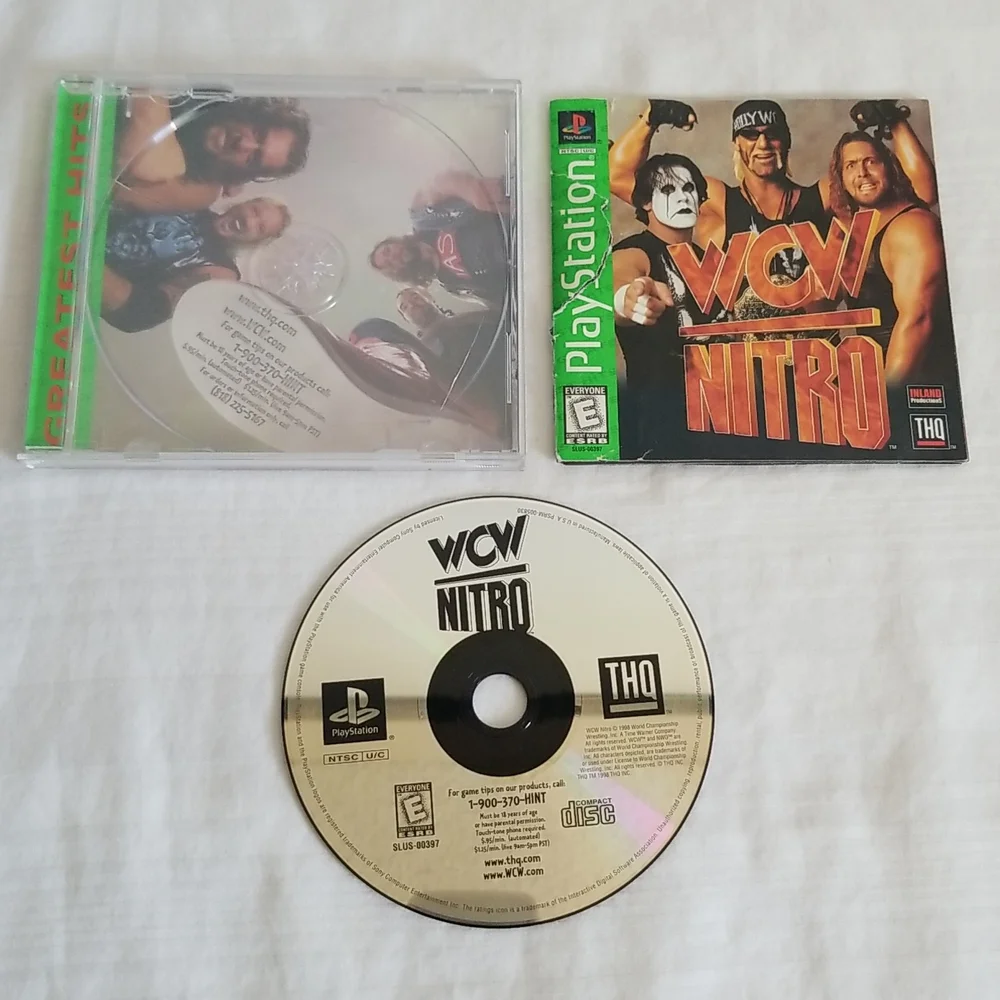 WCW Nitro PS1 Sony Playstation Complete Tested